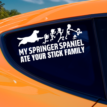 My Springer Spaniel Ate Your Stick Family Sticker