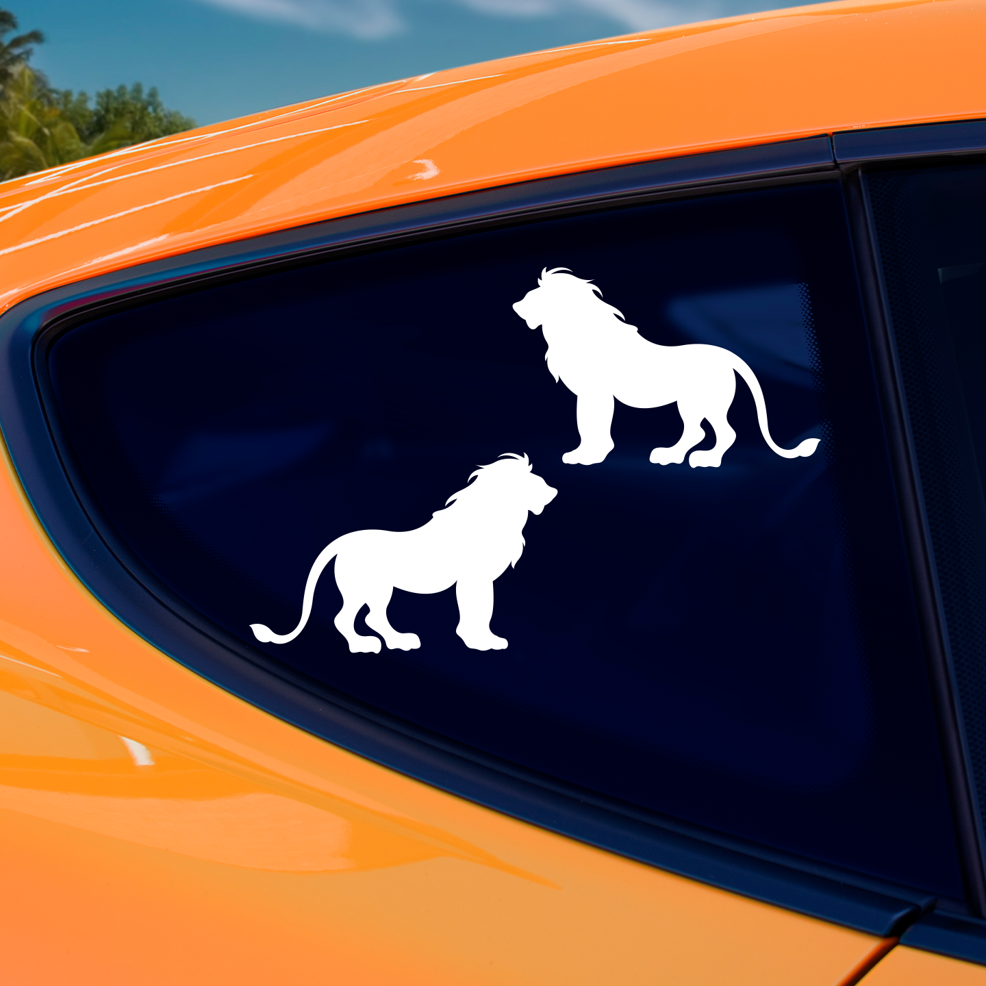 Lion Silhouette Stickers