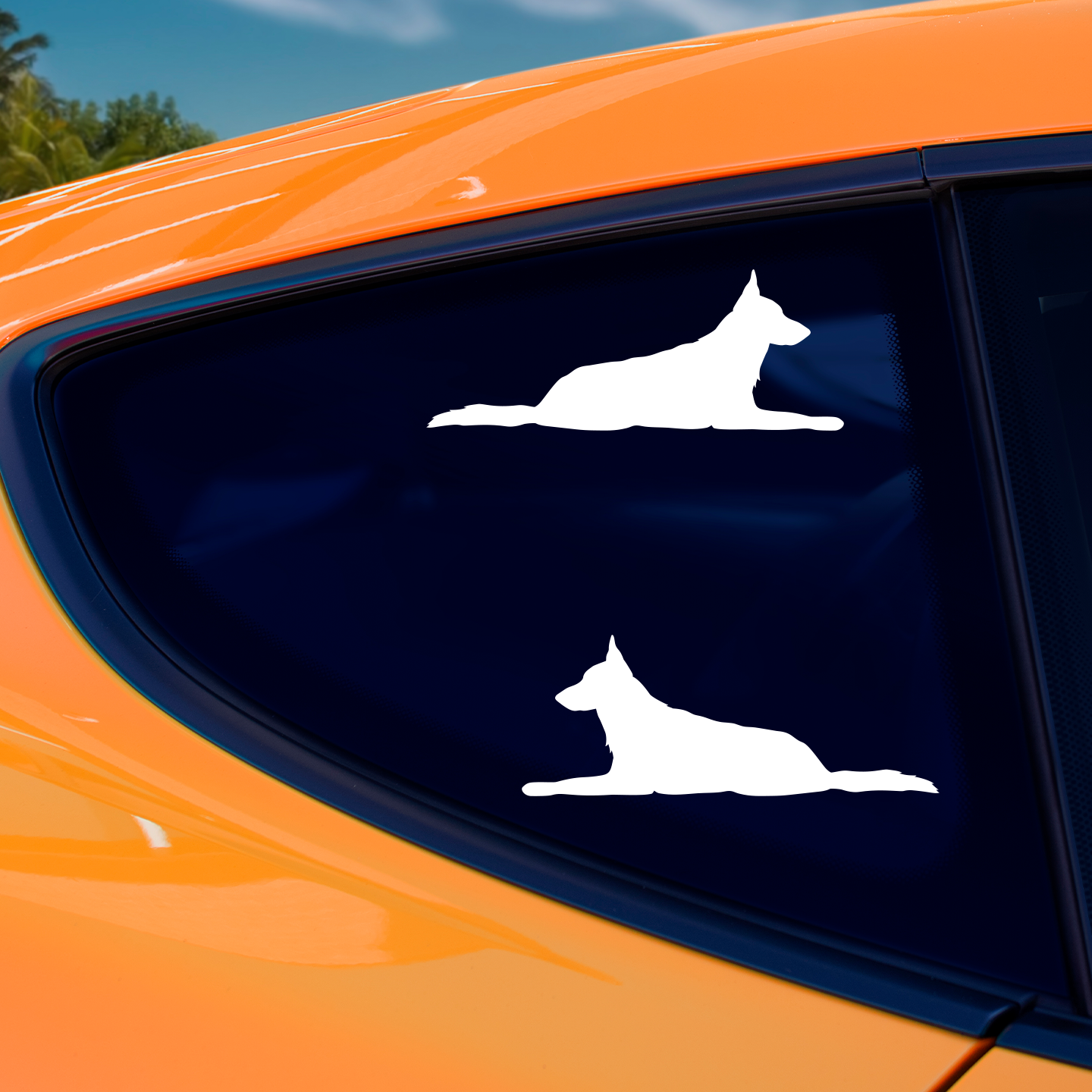 German Shepherd Silhouette Stickers