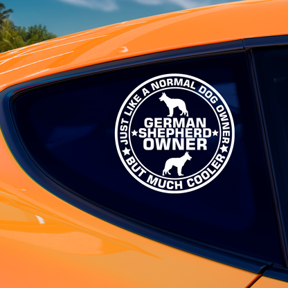 German Shepherd Owner Sticker