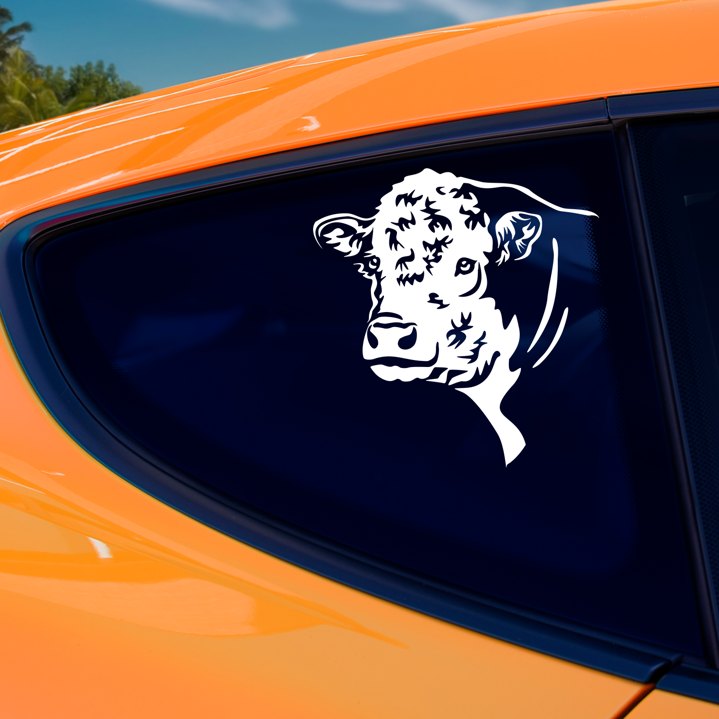 Hereford Cow Sticker