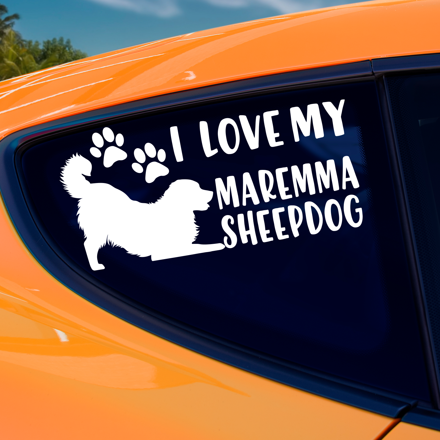 I Love My Maremma Sheepdog Sticker