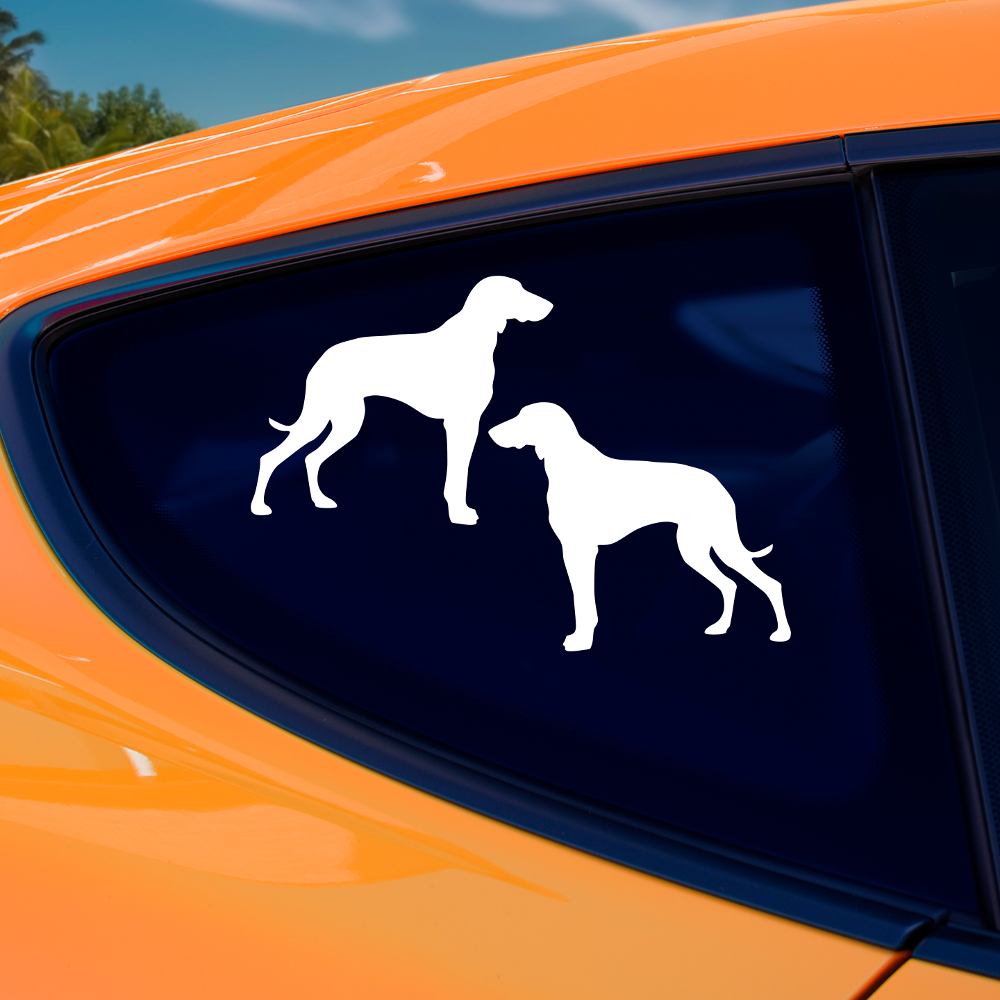 Weimaraner Silhouette Stickers