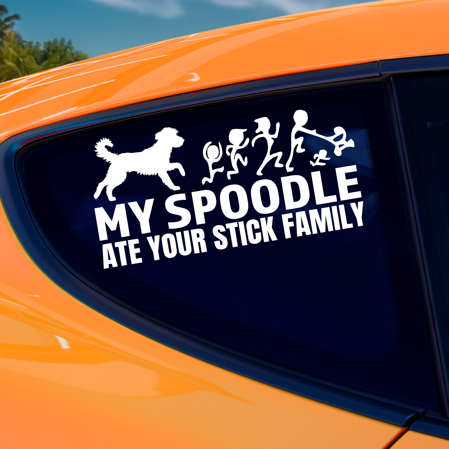 My Spoodle Ate Your Stick Family Sticker