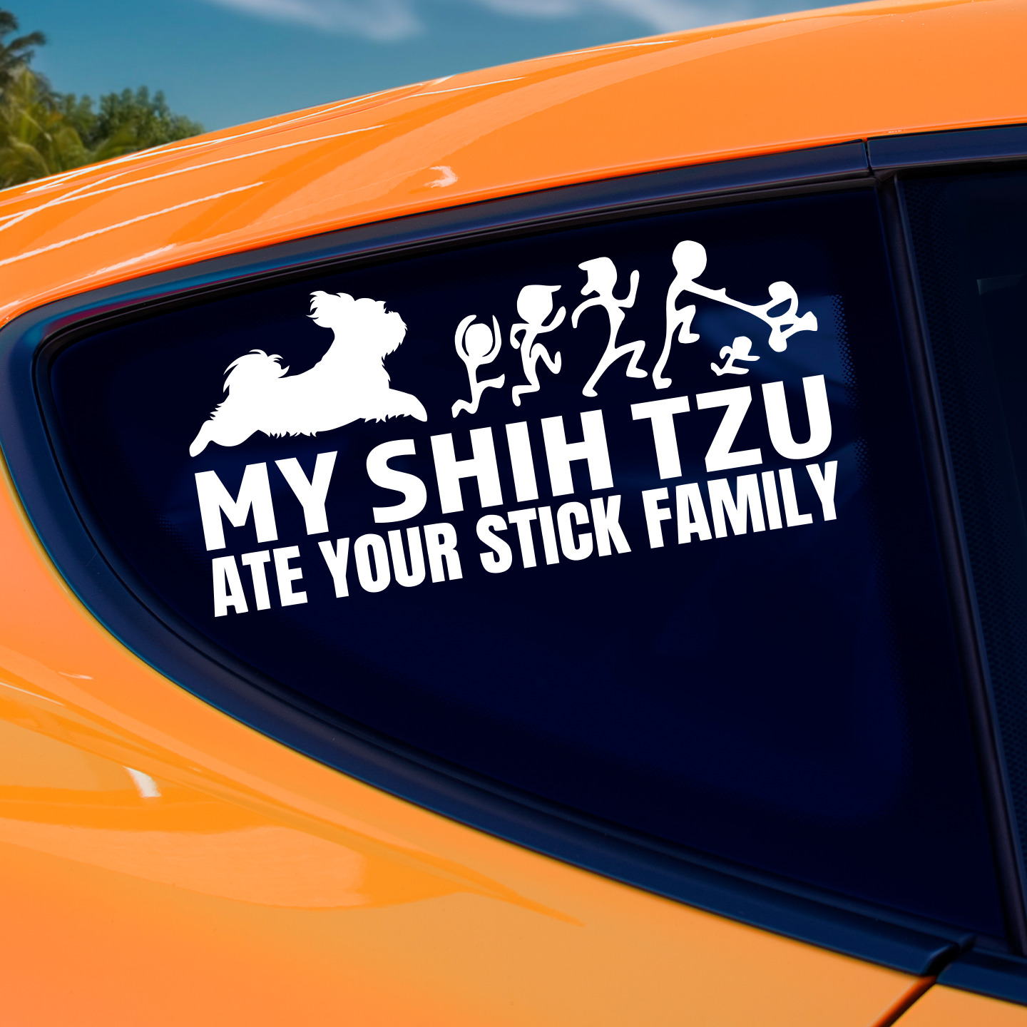 My Shih Tzu Ate Your Stick Family Sticker