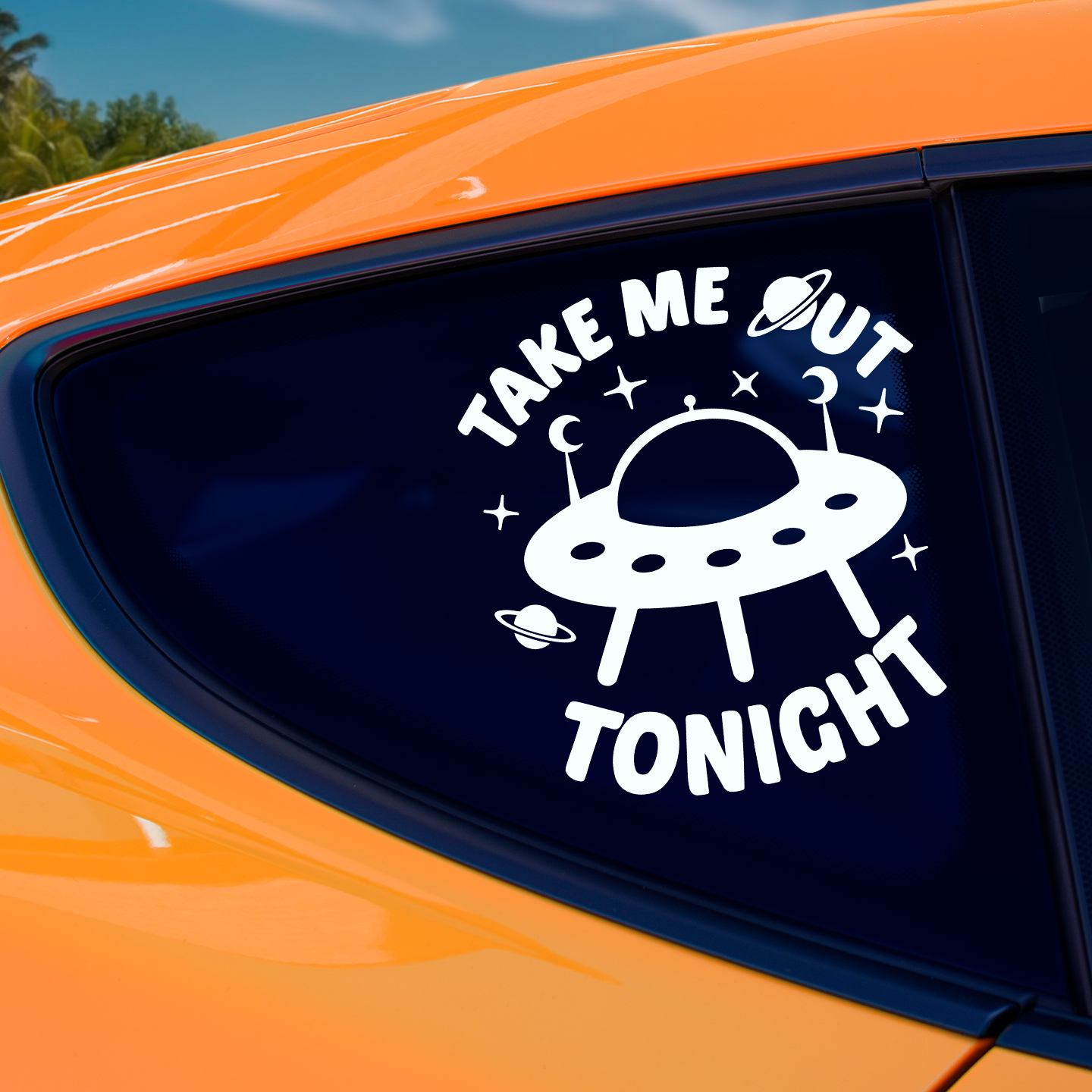 UFO Take Me Out Tonight Sticker