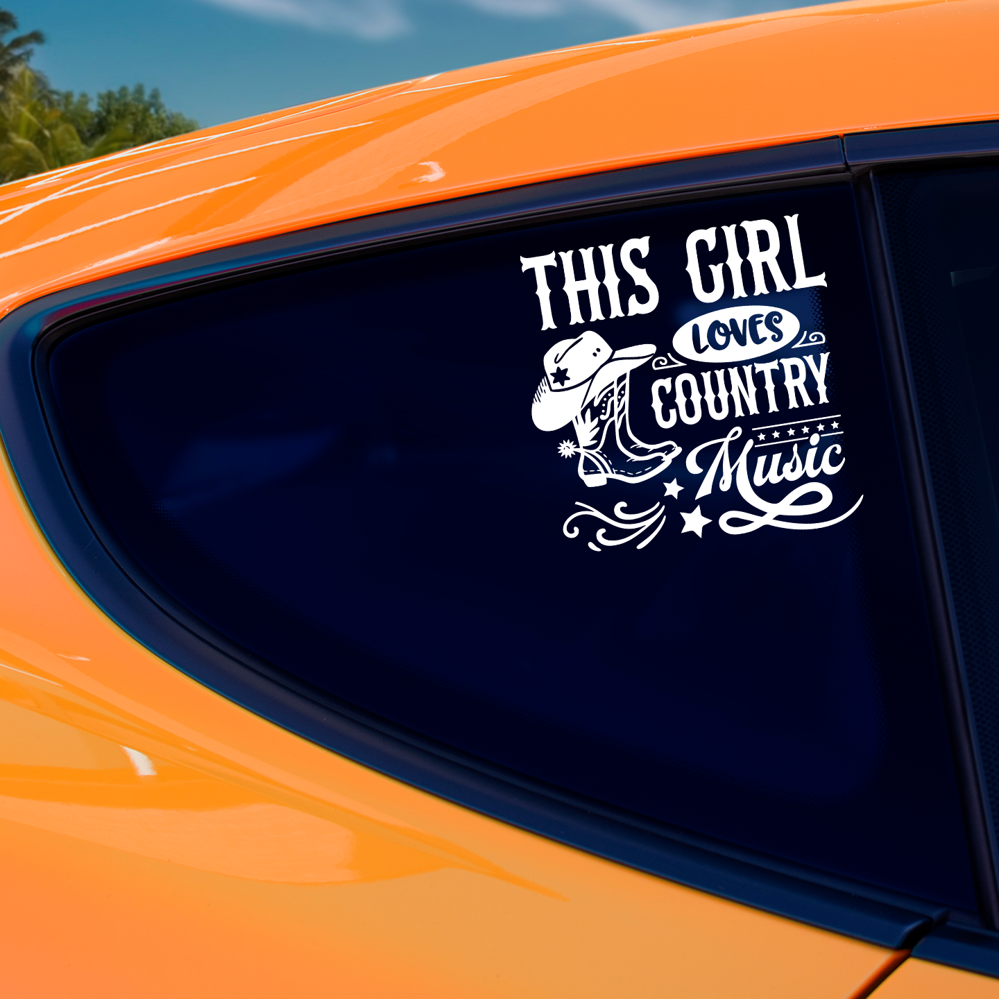 This Girl Loves Country Music Sticker