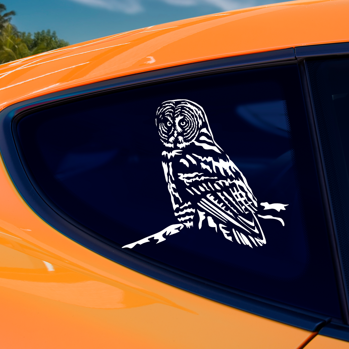 Owl Racing Sticker Great Grey Owl Sticker | Bird Stickers For Cars Australia – Pet ...