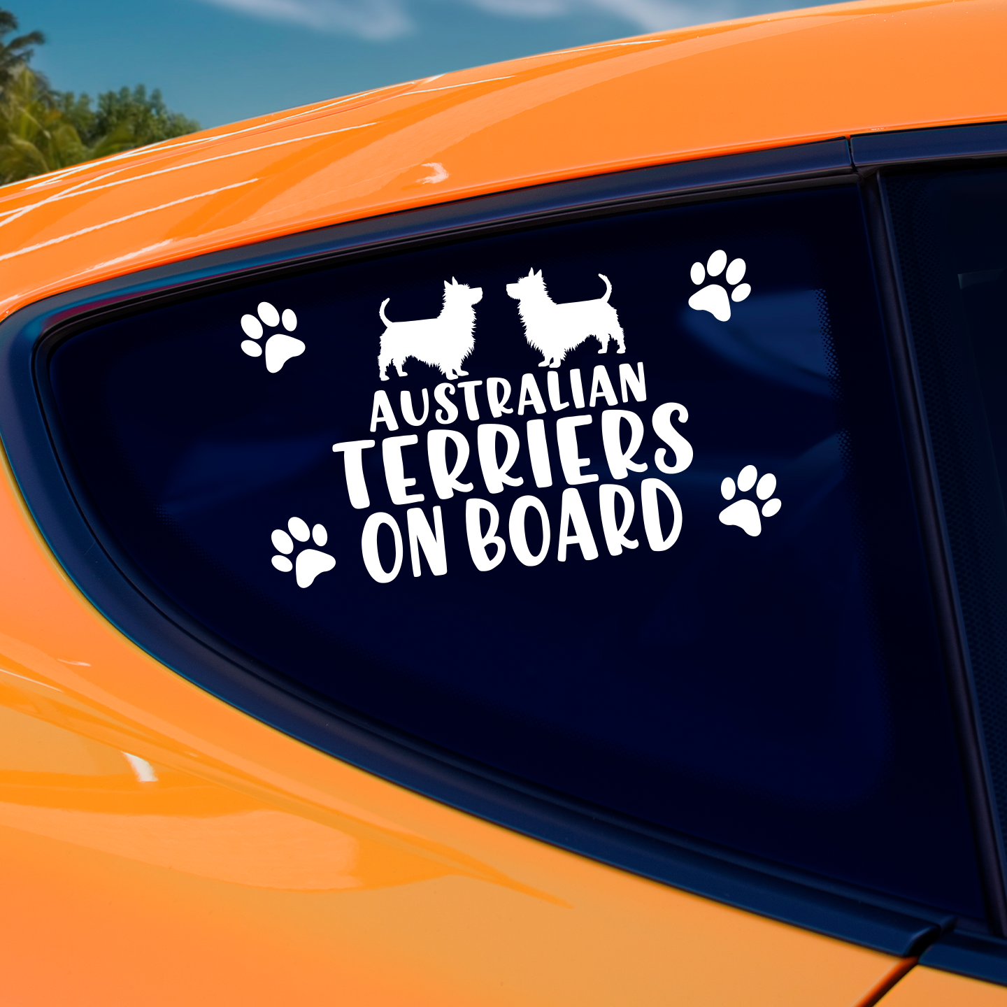 Australian Terriers On Board Sticker