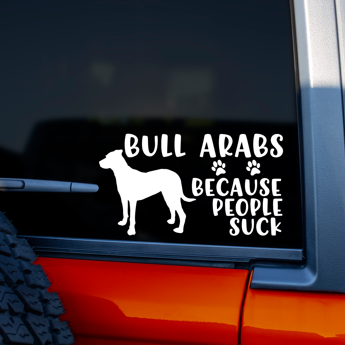 Bull Arabs Because People Suck Sticker