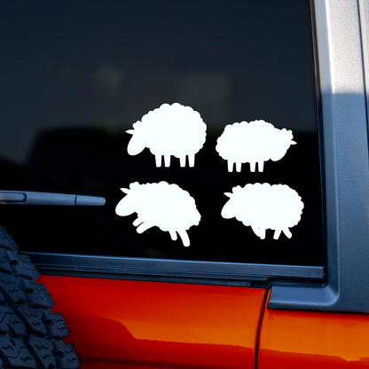 Sheep Silhouette Stickers
