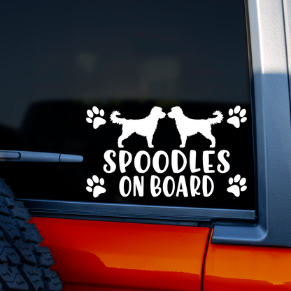 Spoodles On Board Sticker
