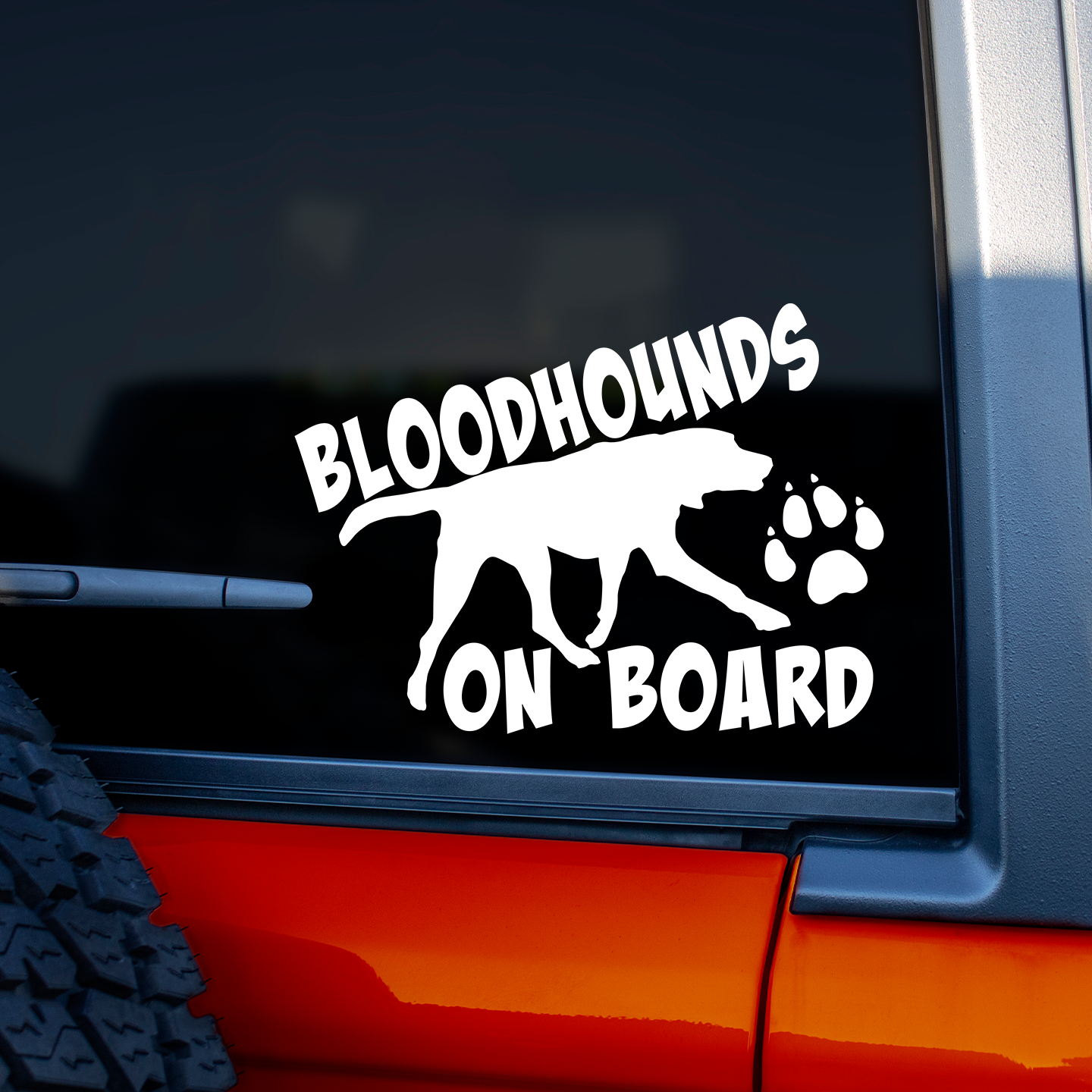 Bloodhounds On Board Sticker
