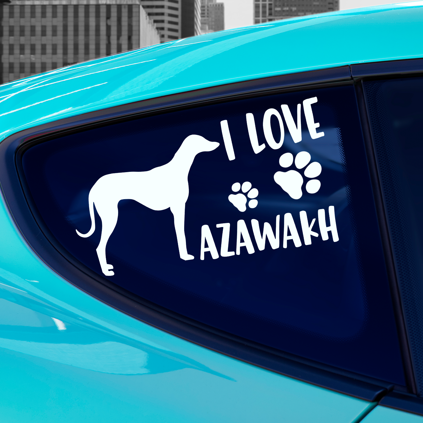 I Love Azawakh Sticker