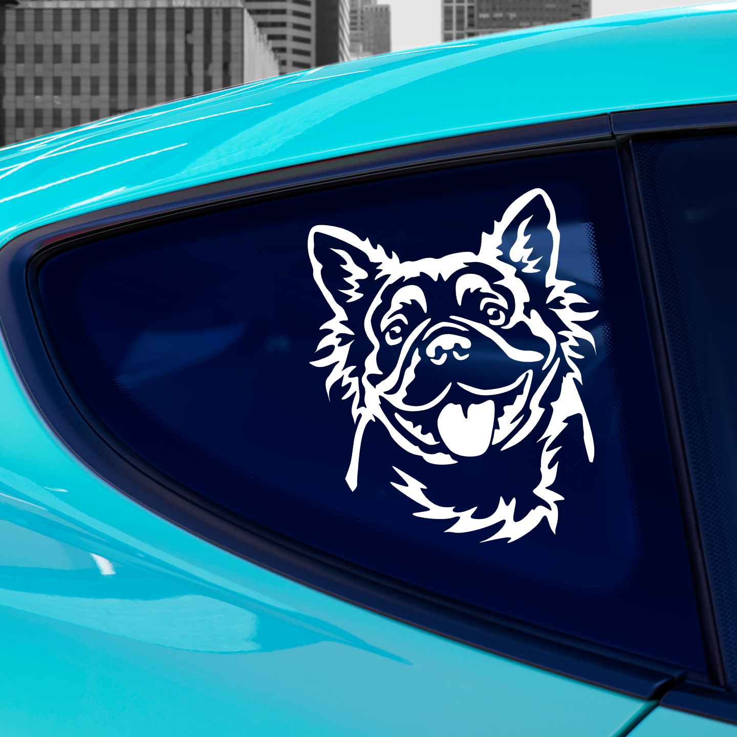 Fluffy French Bulldog Sticker