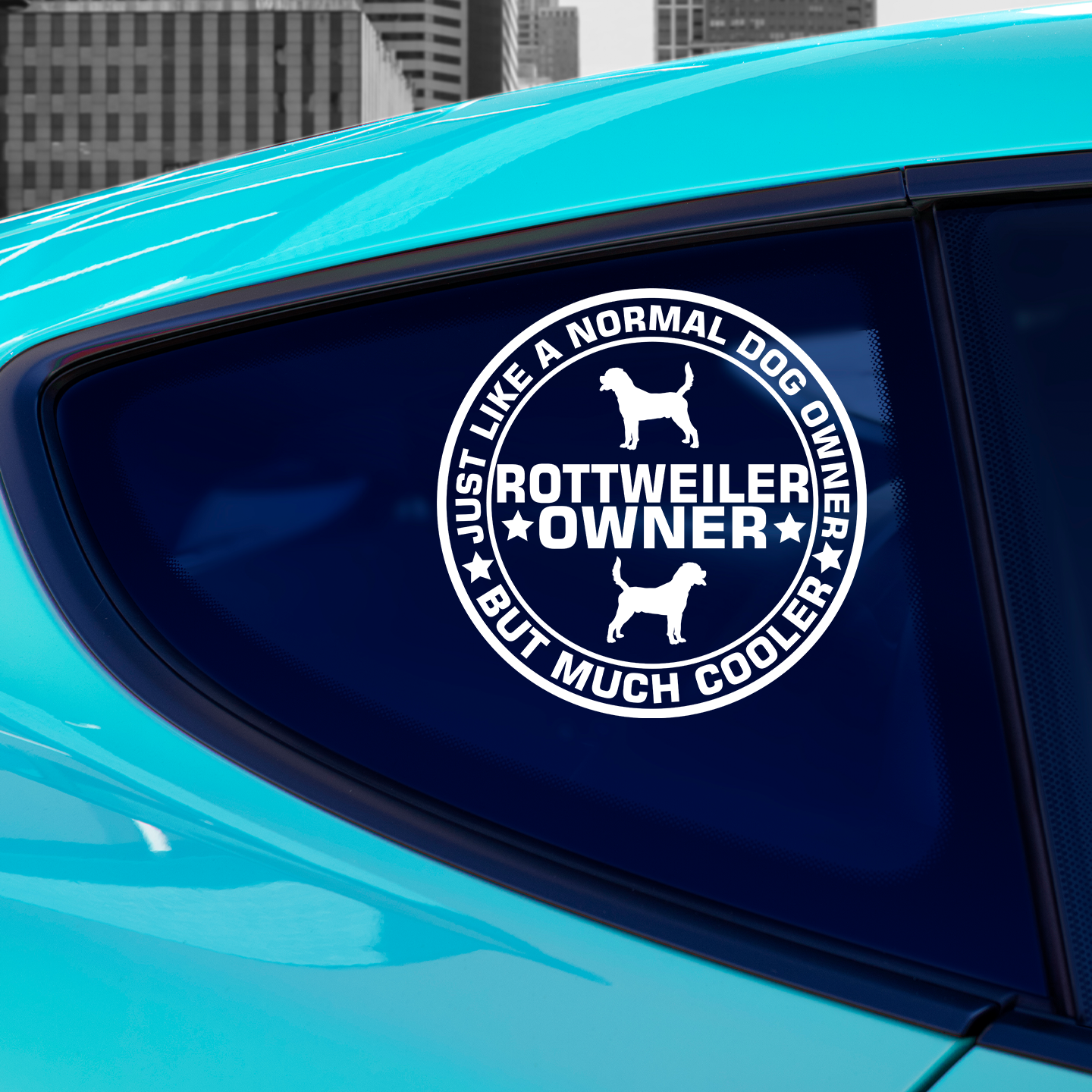 Rottweiler Owner Sticker