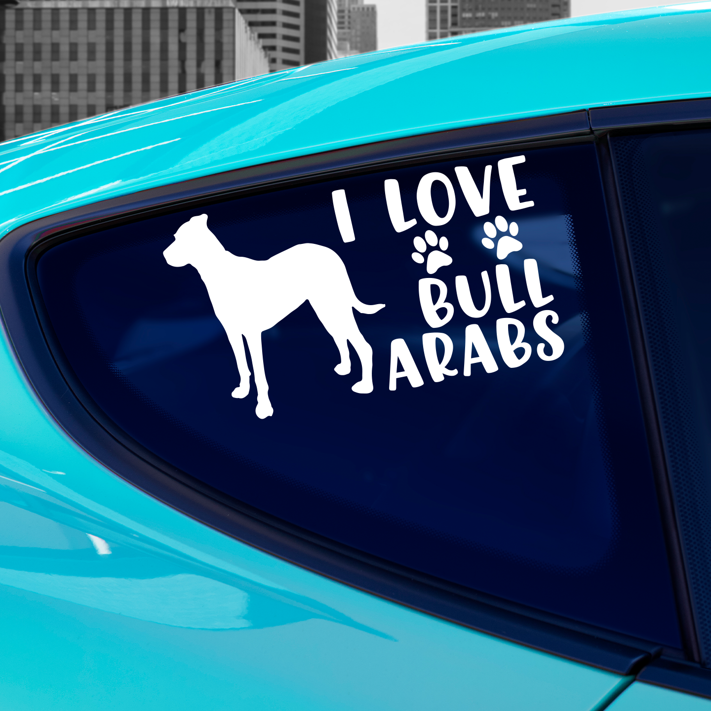 I Love Bull Arabs Sticker