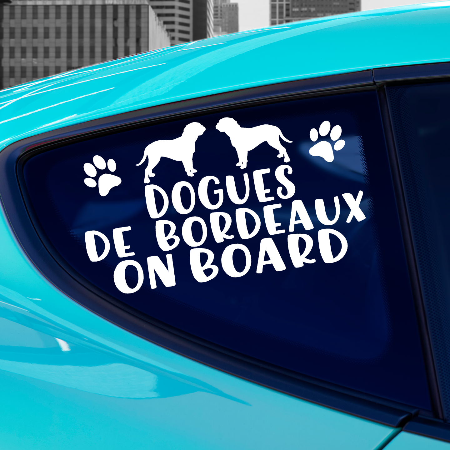 Dogues de Bordeaux On Board Sticker