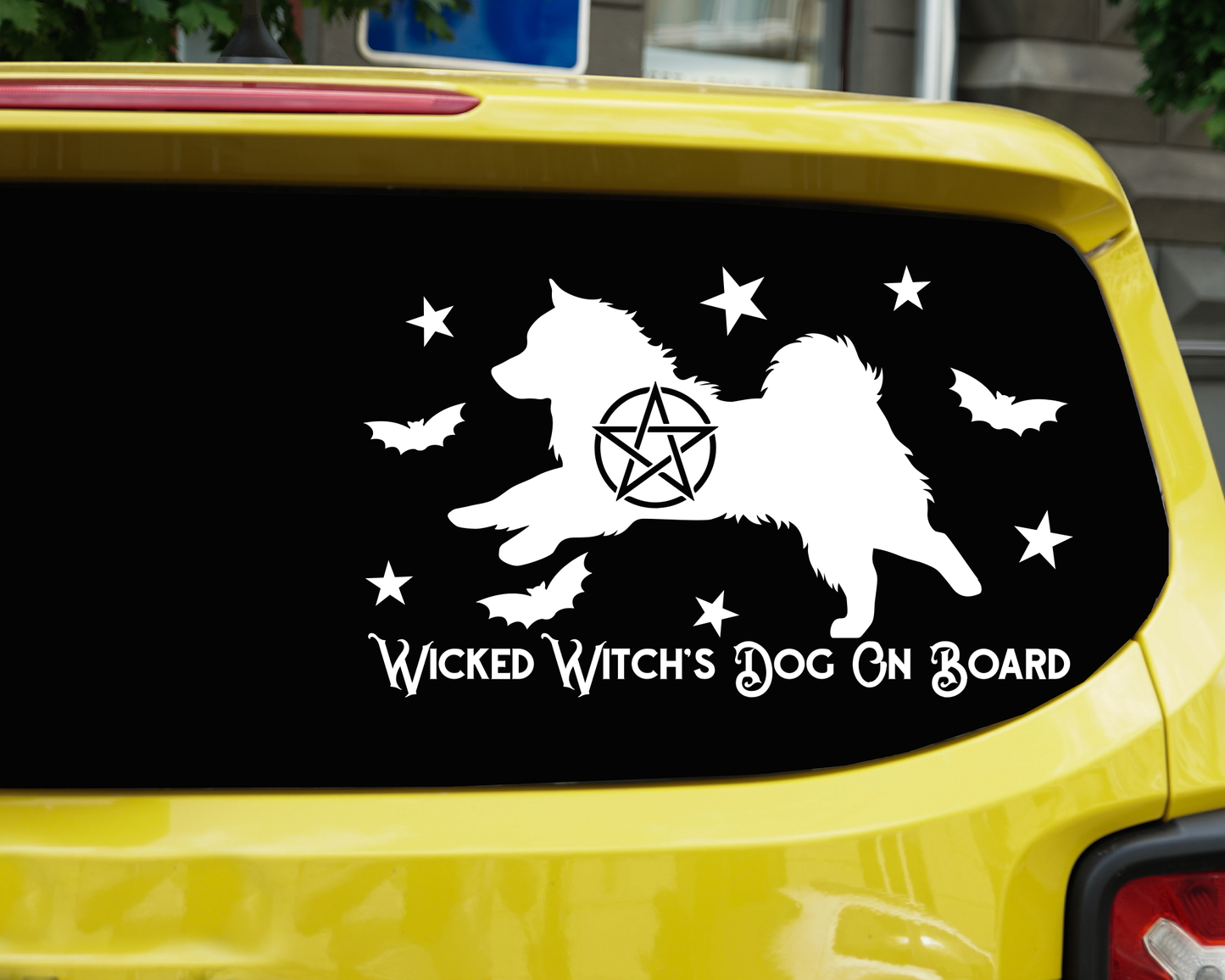Wicked Witch's Dog On Board Alaskan Malamute Sticker