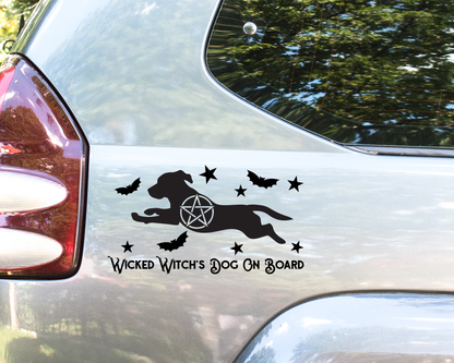 Wicked Witch's Dog On Board Beagle Sticker