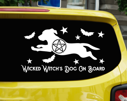 Wicked Witch's Dog On Board Beagle Sticker