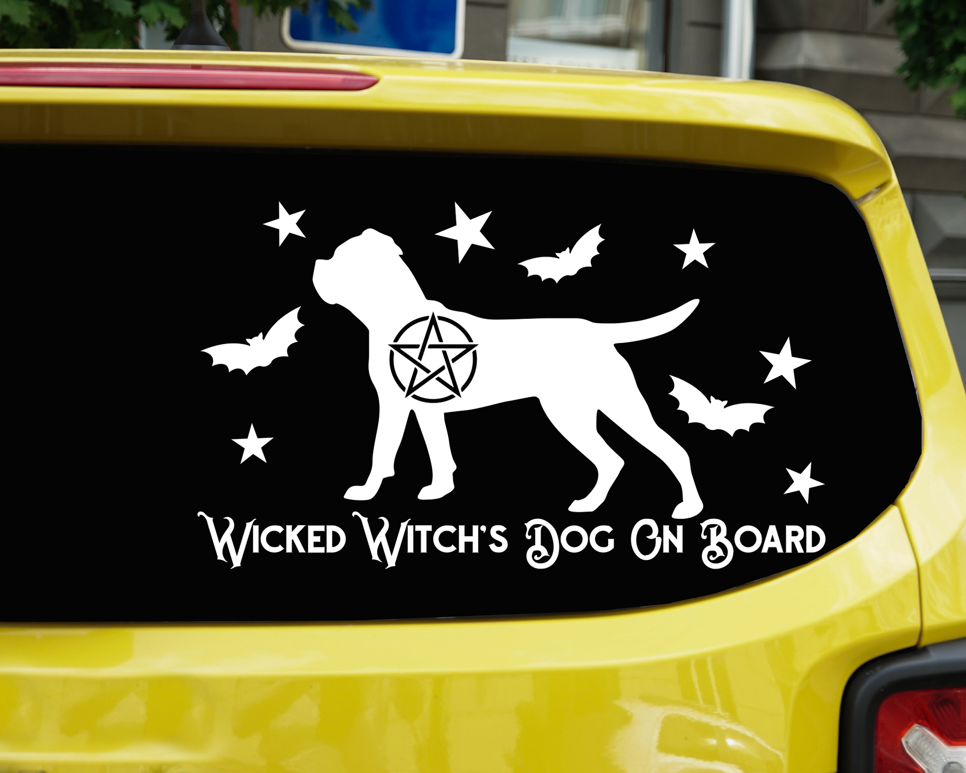 Wicked Witch's Dog On Board Cane Corso Sticker
