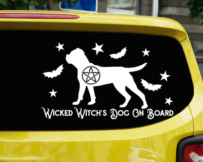 Wicked Witch's Dog On Board Cane Corso Sticker