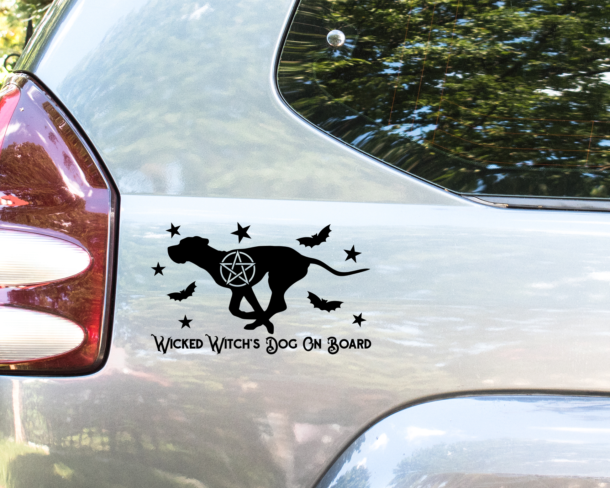 Wicked Witch's Dog On Board Great Dane Sticker