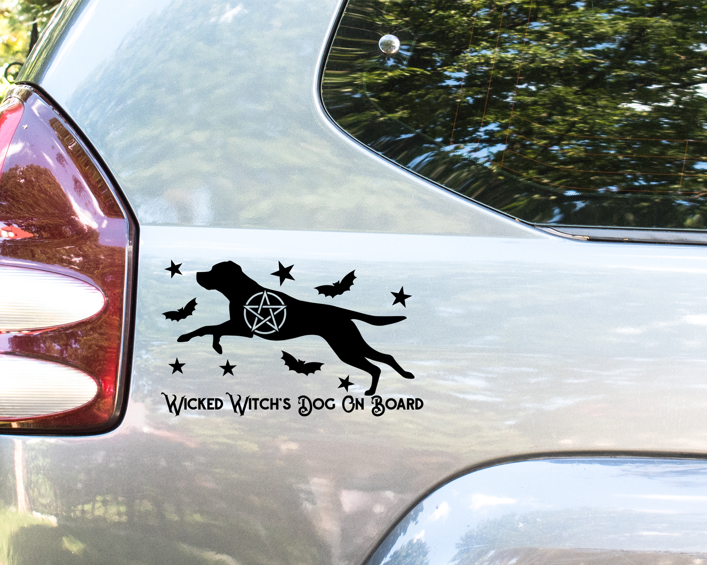 Wicked Witch's Dog On Board Labrador Sticker