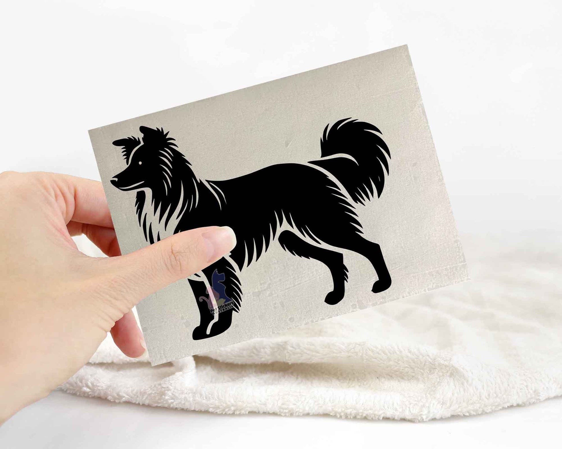 Border Collie Silhouette Stickers