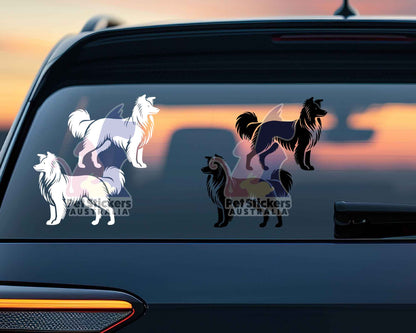 Border Collie Silhouette Stickers