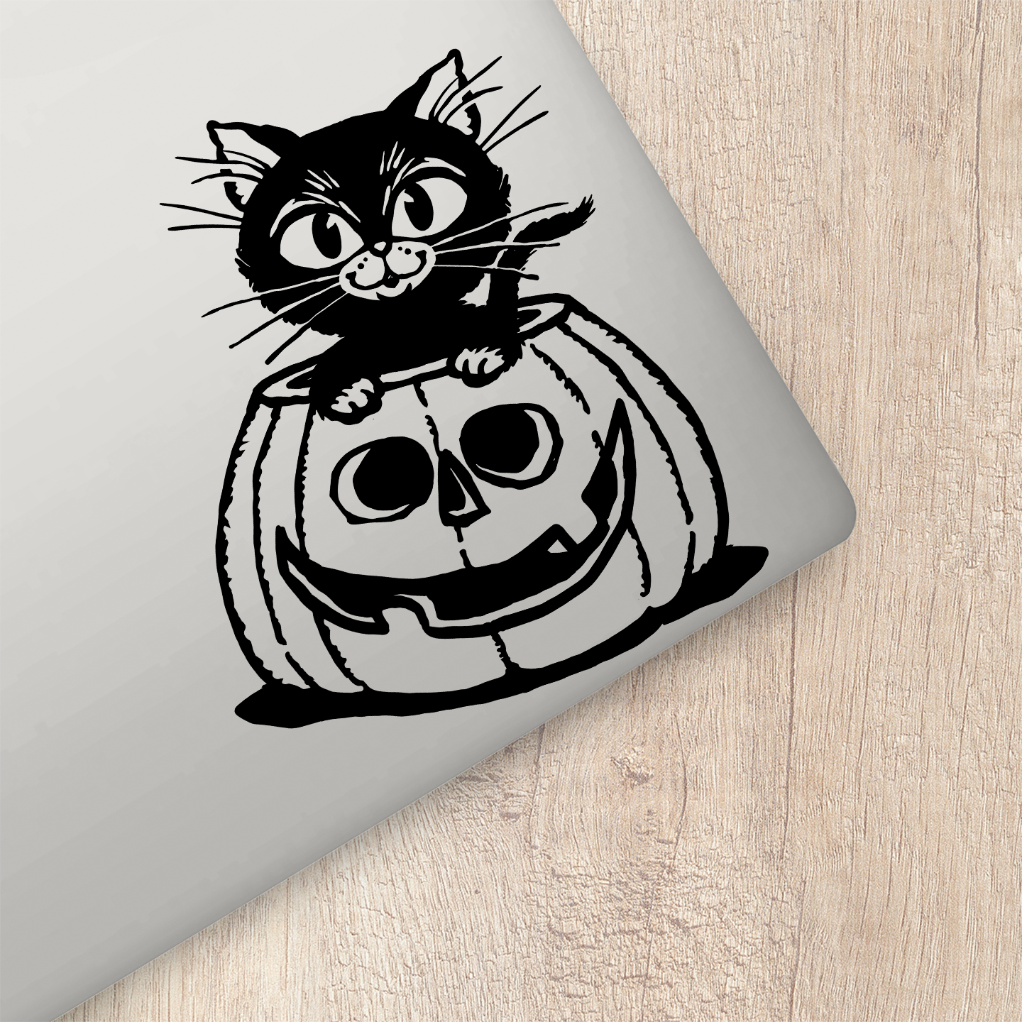 Halloween Black Cat Sticker | Spooky Stickers For Cars Australia – Pet ...