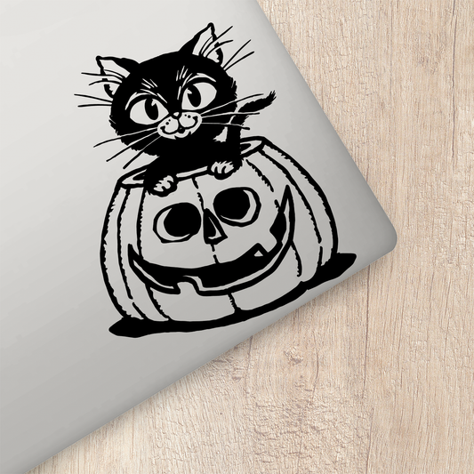 Halloween Black Cat  Sticker
