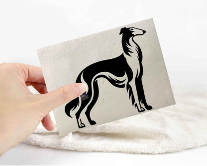 Borzoi Silhouette Stickers