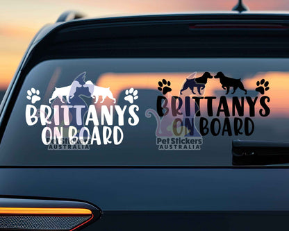 Brittany Sticker | Dog Lover Car Bumper Stickers