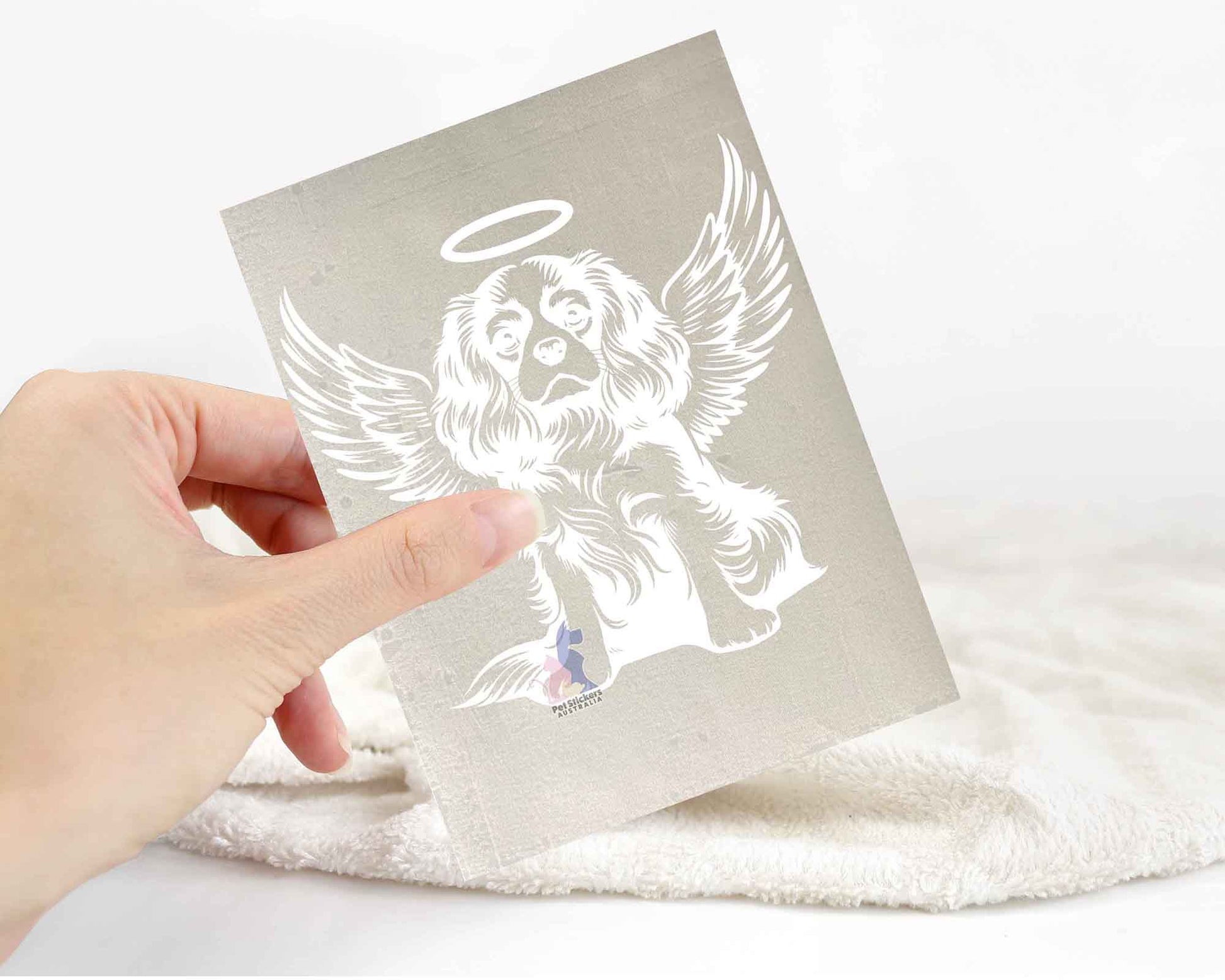 Cavalier King Charles Spaniel Angel Sticker