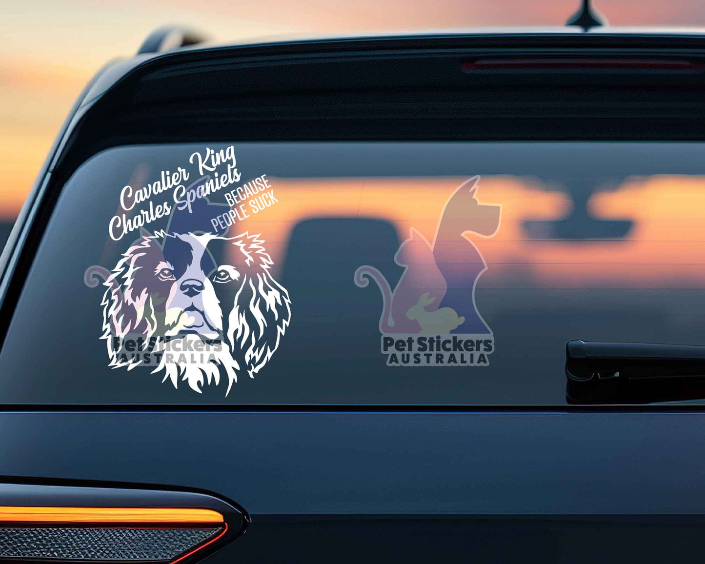 Cavalier King Charles Spaniels Because People Suck™ Sticker