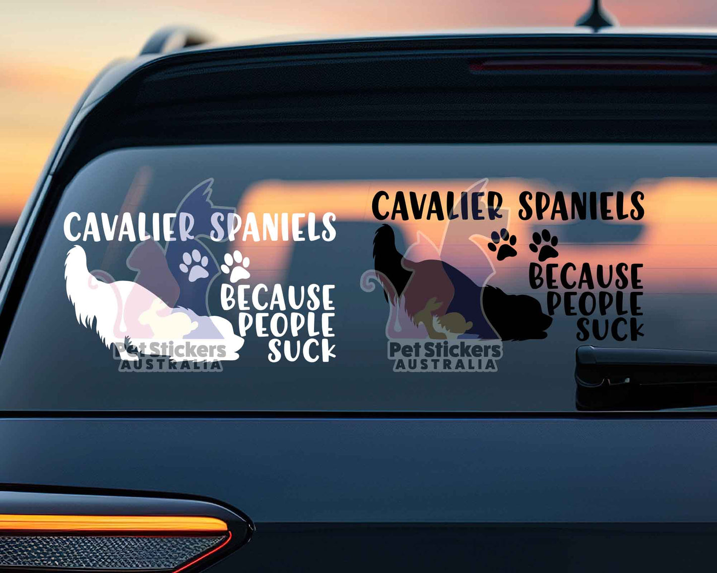 Cavalier Spaniels Because People Suck™ Sticker