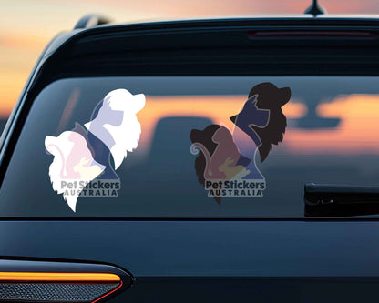 Cavalier Spaniel Silhouette Stickers