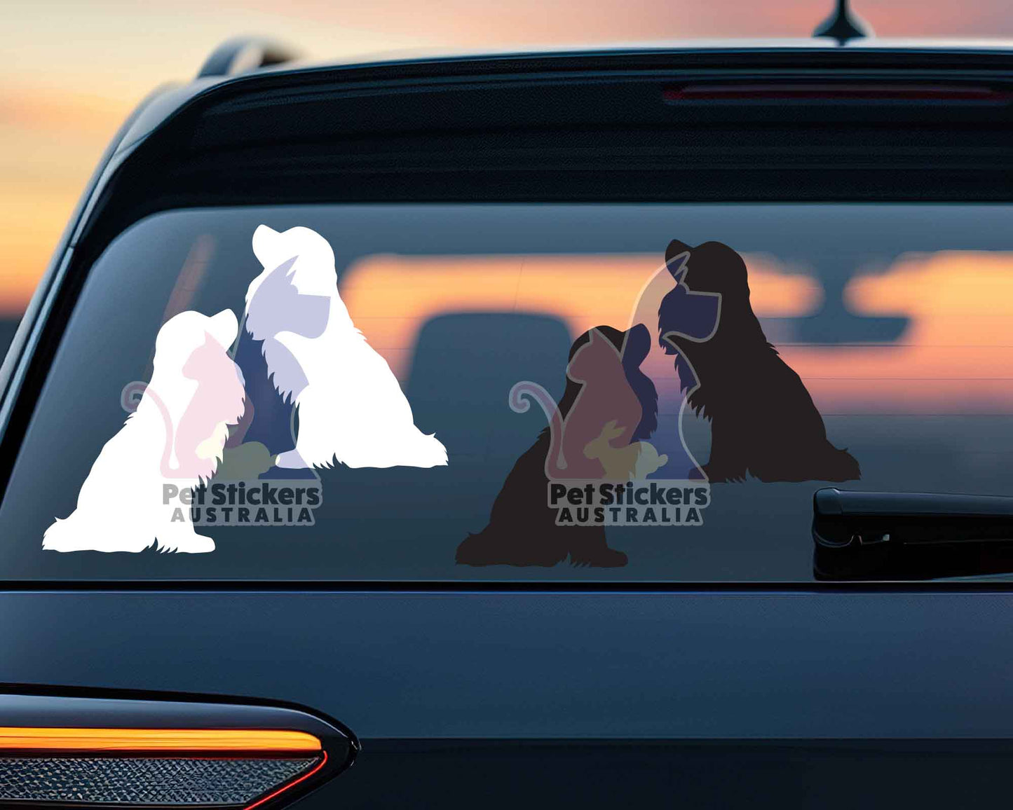 Cavalier Spaniel Silhouette Stickers