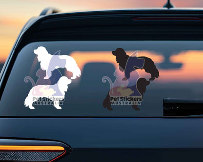 Cavalier Spaniel Silhouette Stickers