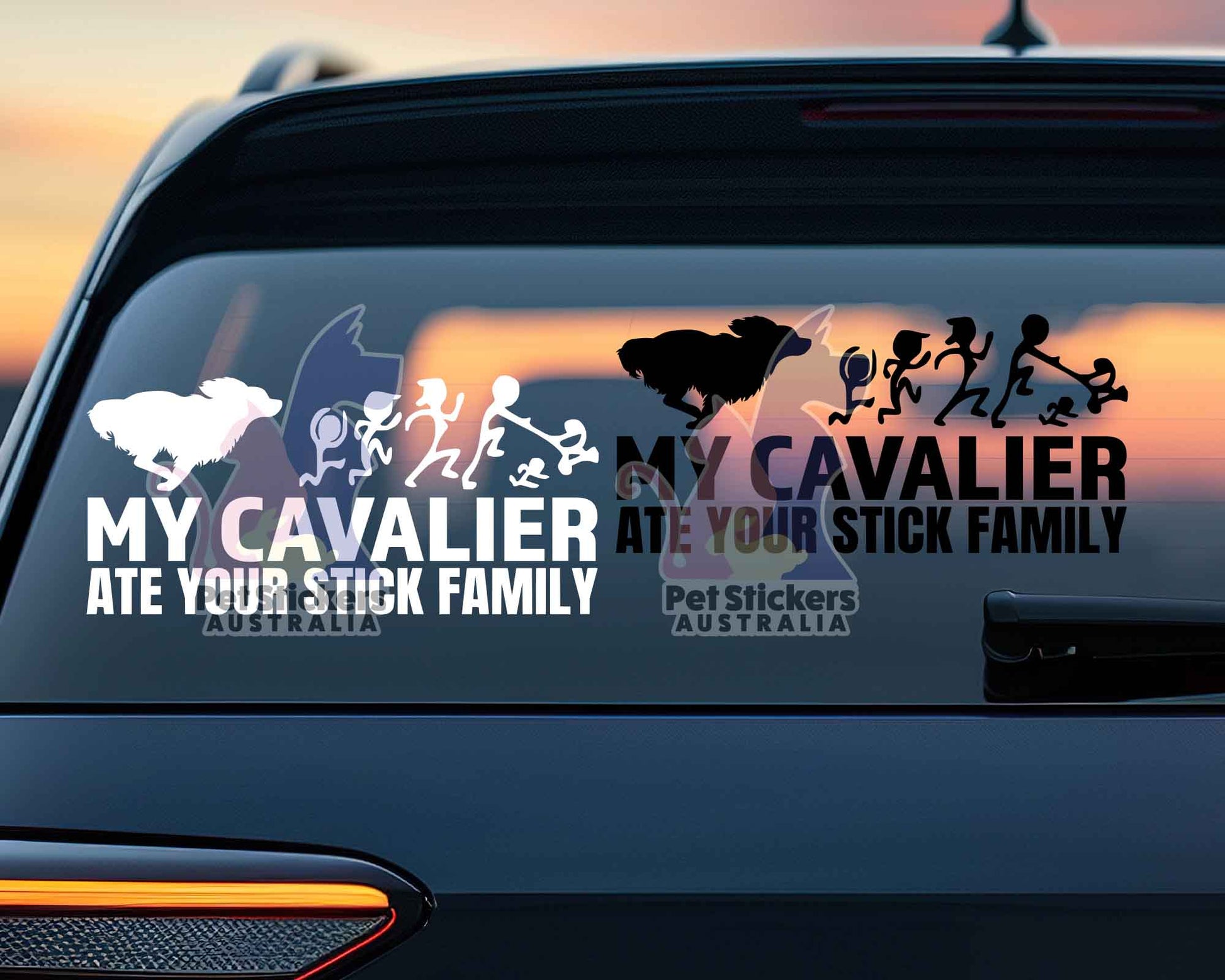 My Cavalier Ate Your Stick Family Sticker