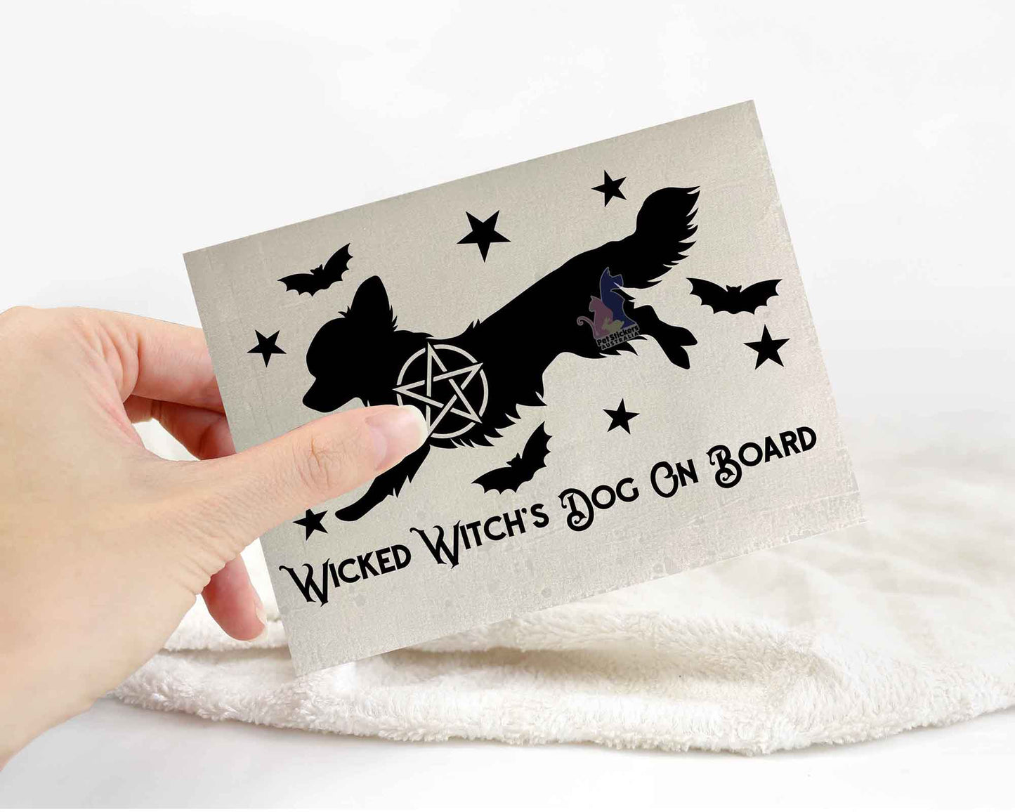 Wicked Witch's Dog On Board Chihuahua Sticker