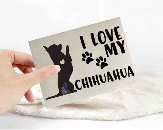 I Love My Chihuahua Sticker