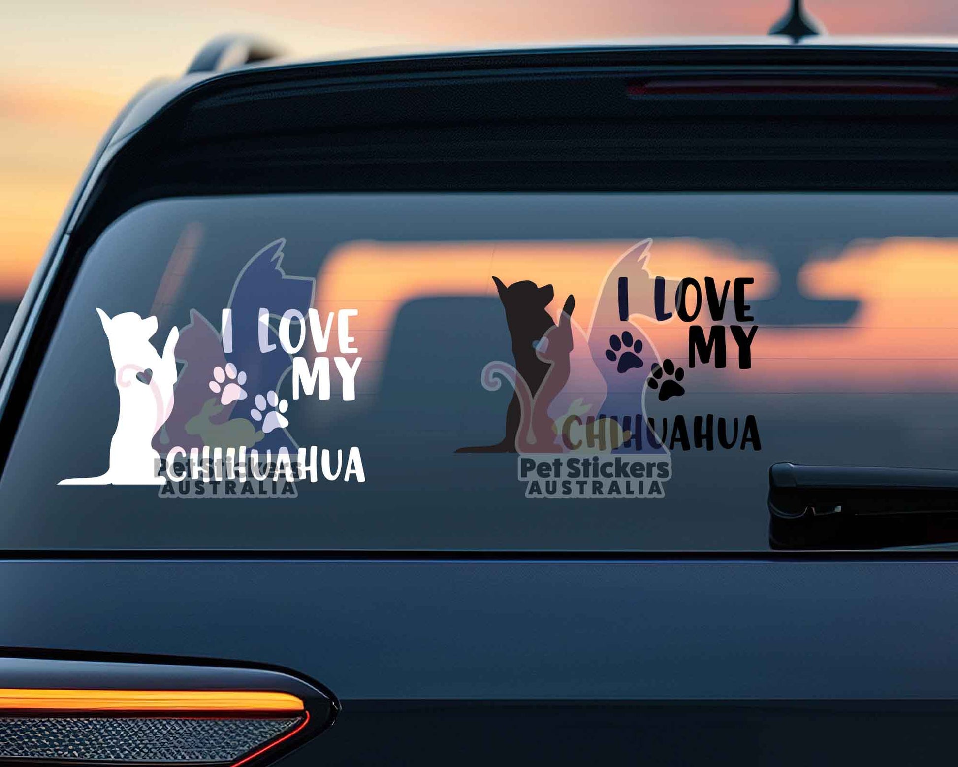 I Love My Chihuahua Sticker