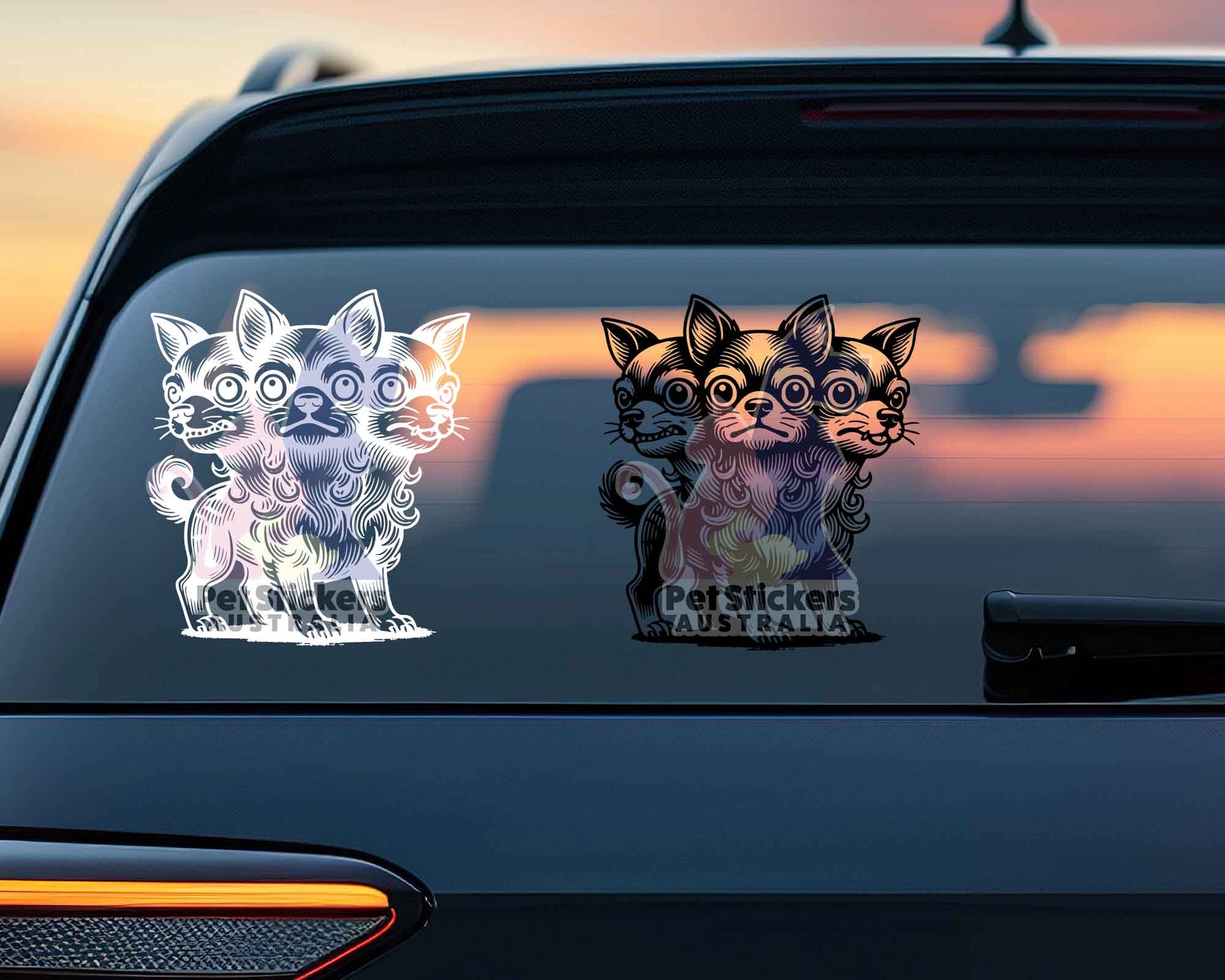 Chihuahua Cerberus Sticker