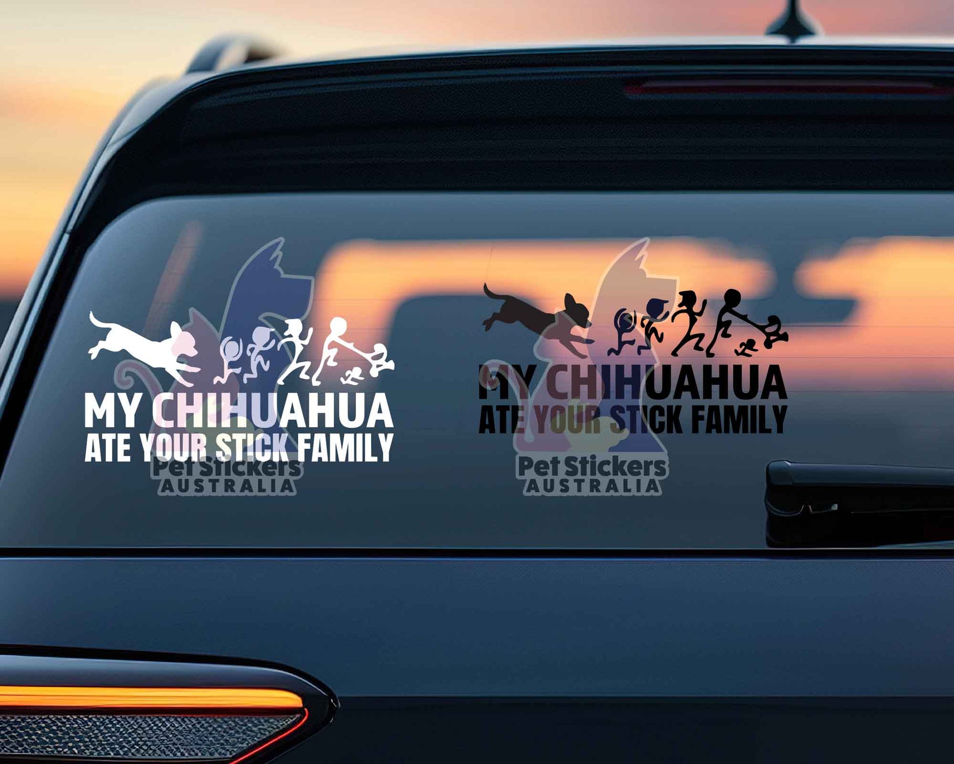 My Chihuahua Ate Your Stick Family Sticker