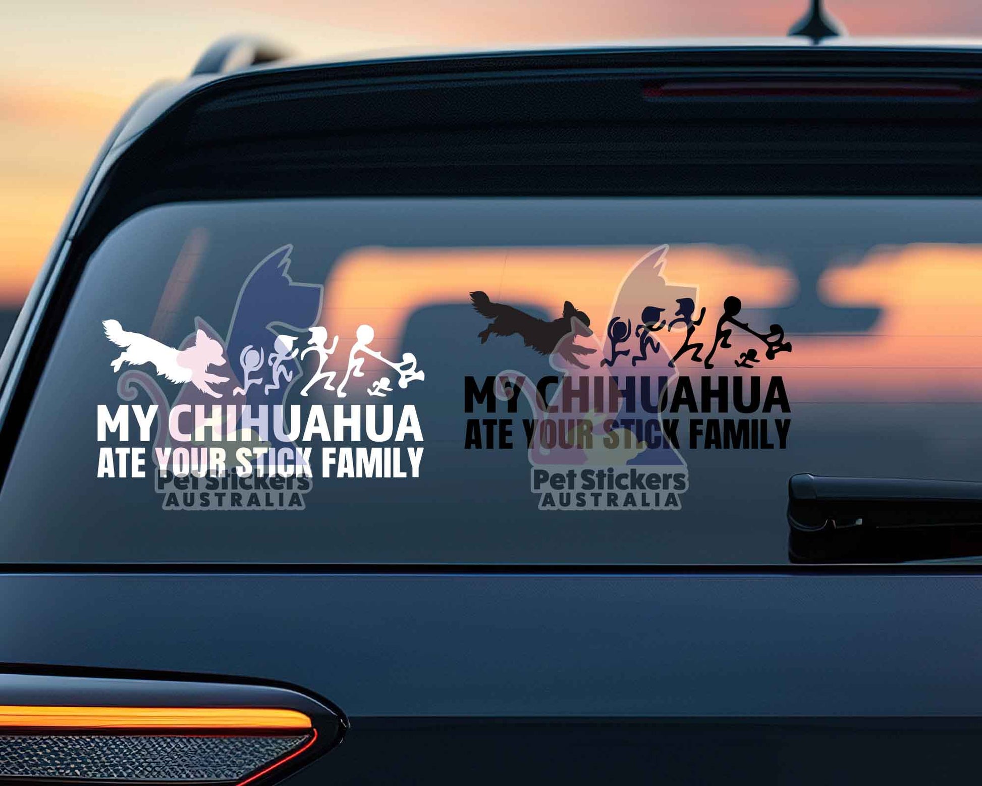 My Chihuahua Ate Your Stick Family Sticker