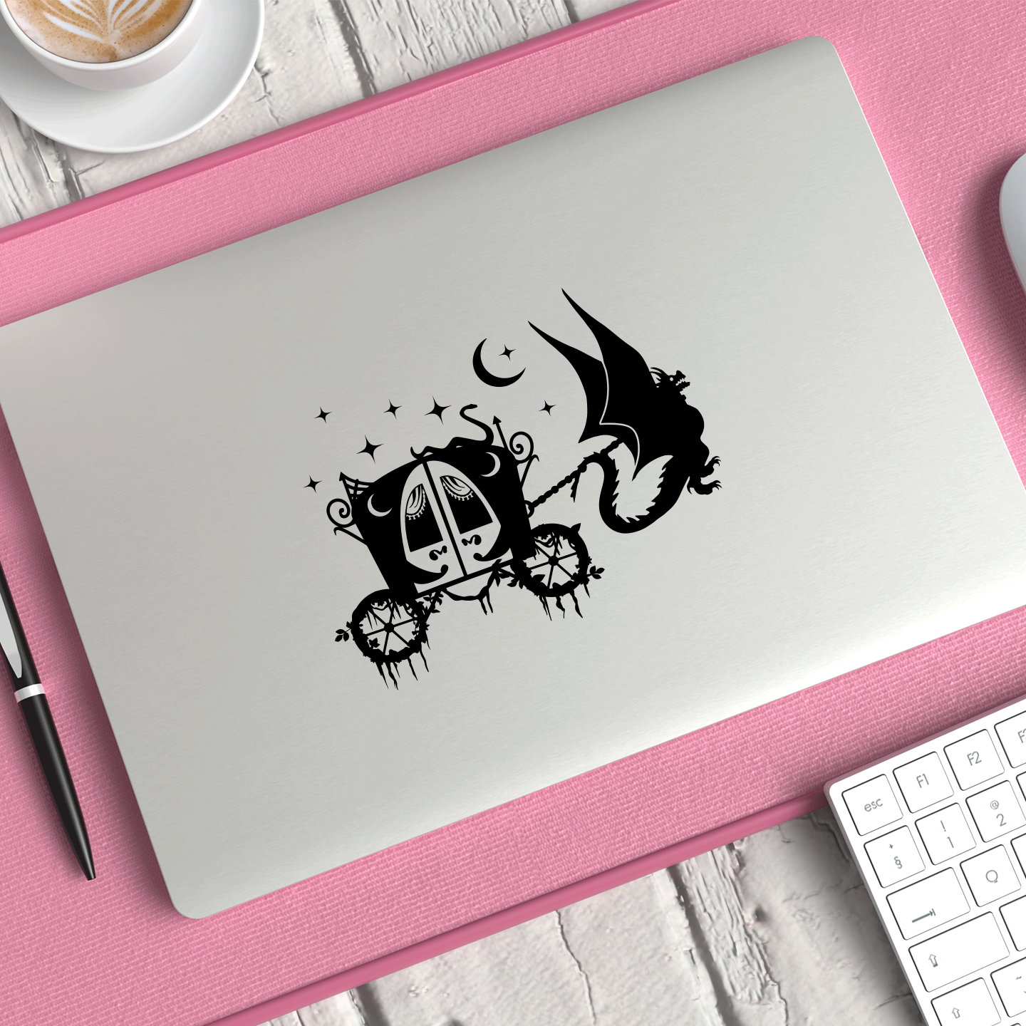 Dragon Princess Carriage Sticker