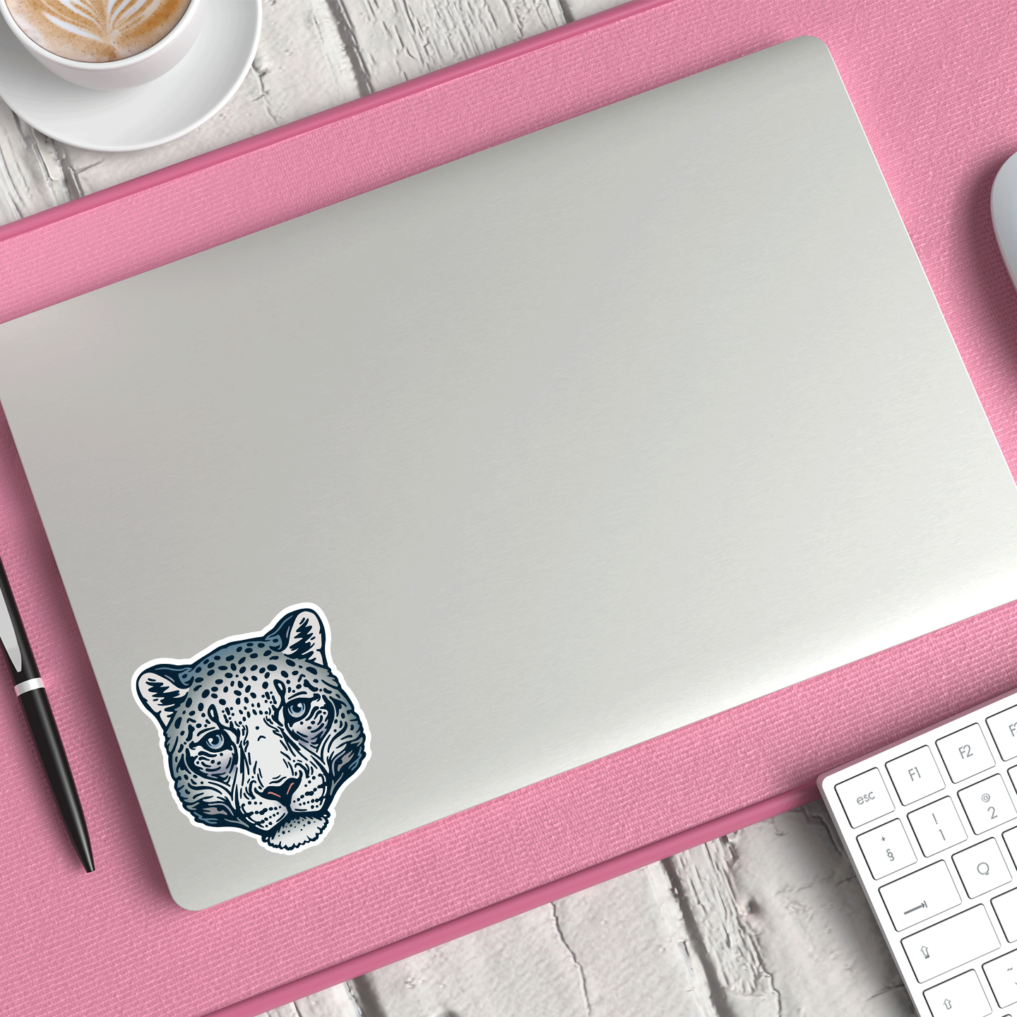 Snow Leopard Sticker